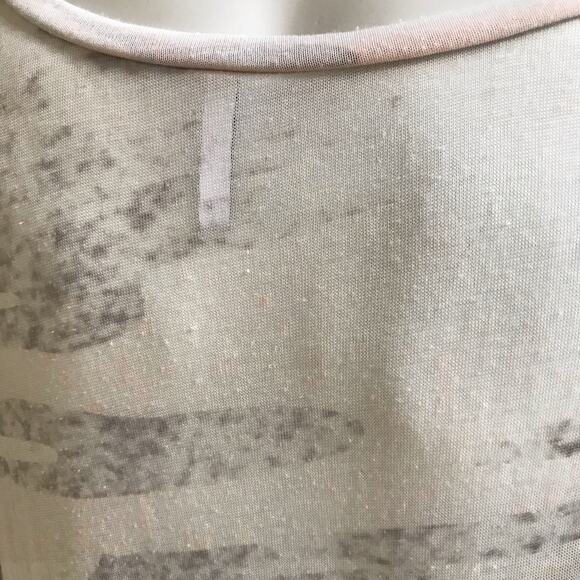 Z Supply Camo Burnout Sheer Short Sleeve Tunic Shirt with Pocket Women's Size M - Picture 6 of 8